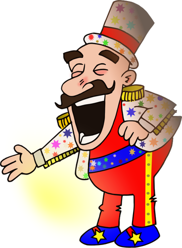 Circus chef vector drawing