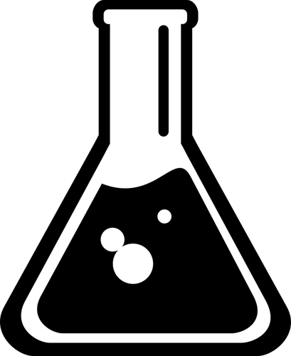 Symbole de fiole de science