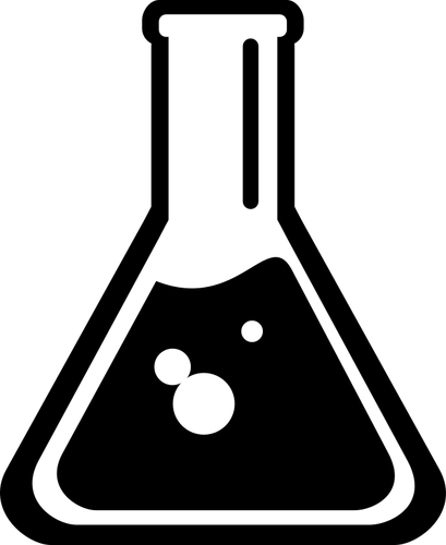 Science flask symbol