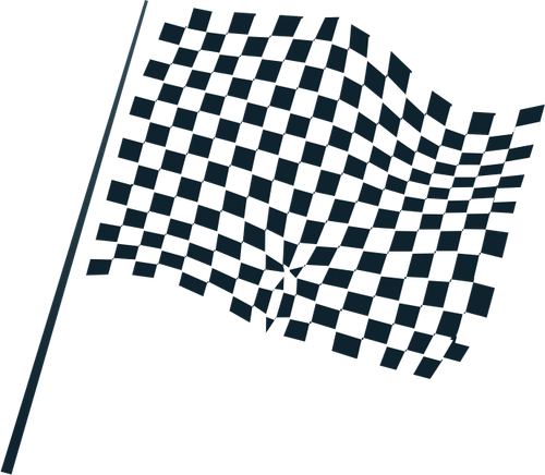 בתמונה וקטורית סמל דגל משובץ