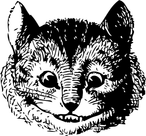 Cheshire cat från Alice i Underlandet