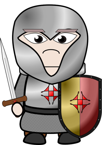 Cartoon knight image