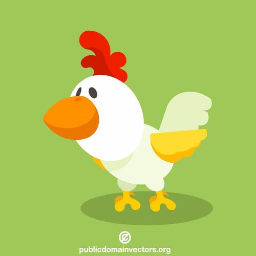 Chicken cartoon clip art | Public domain vectors