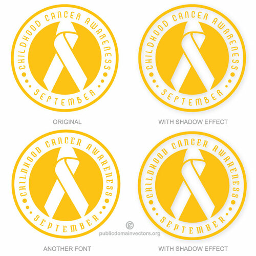 Childhood cancer awareness month sticker