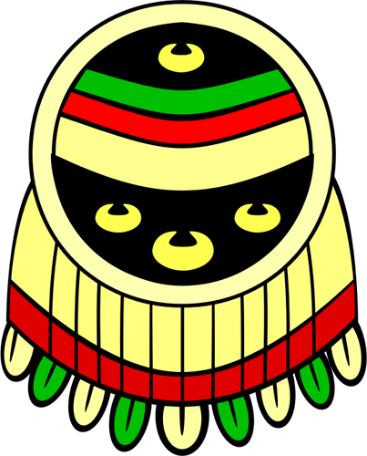 アステカ族の盾の画像
