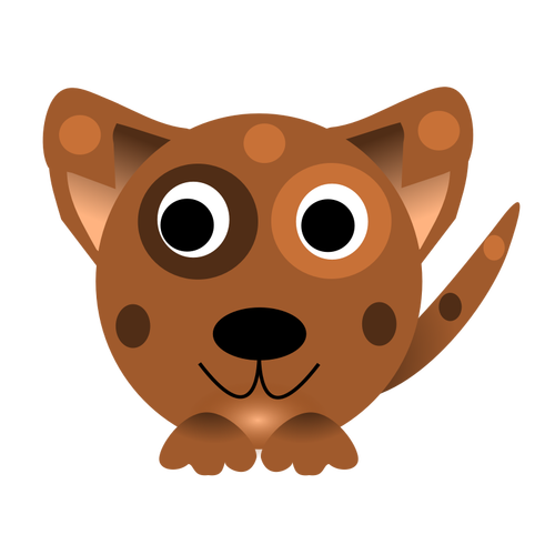 Vector image of dog