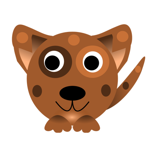 Vector image of dog