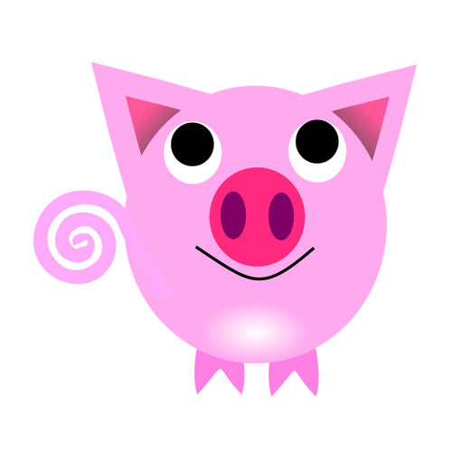 Vector illustration of pig