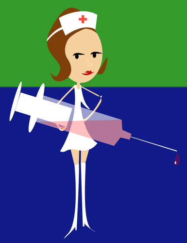 Vector image of medical nurse