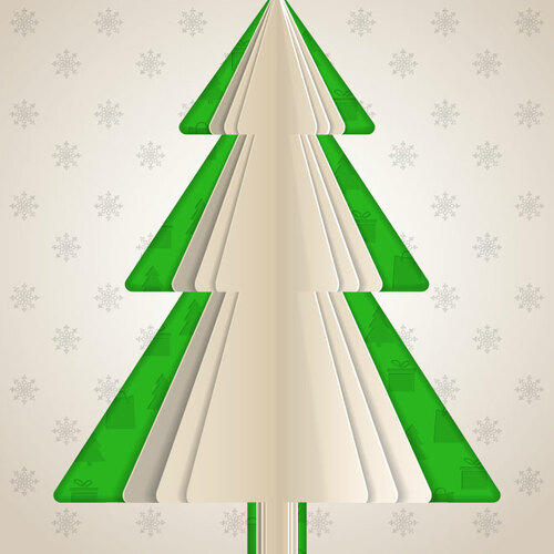 Albero di Natale ClipArt vettoriale