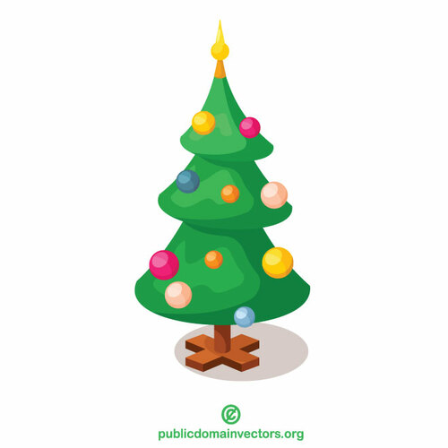 Рождественская елка мультфильм искусства
