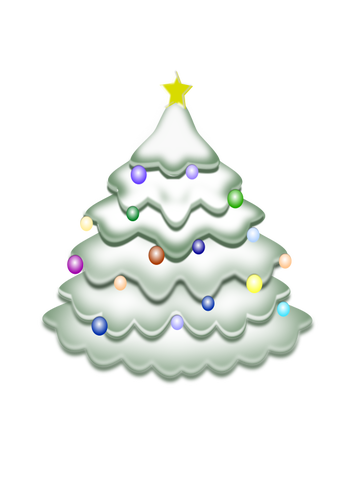 Christmas tree vector clipart
