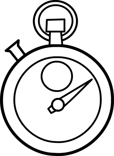 Cronómetro línea vector dibujo