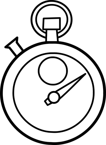 Chronometer line vector drawing