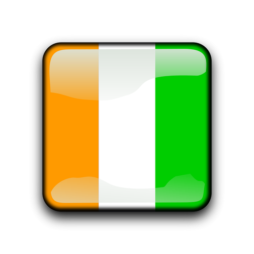 Ivory Coast vector button