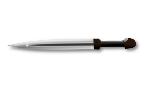 Vector clip art of sharp knife