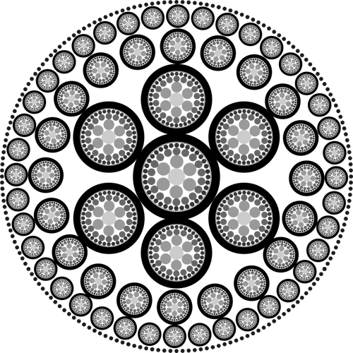 Cerchi grigi di sbiadisc