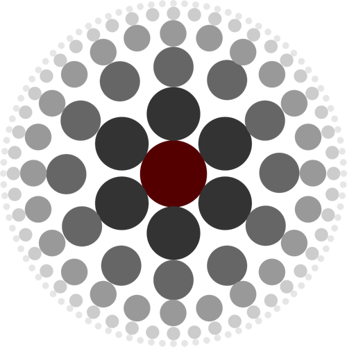 Thème de cercle de décoloration