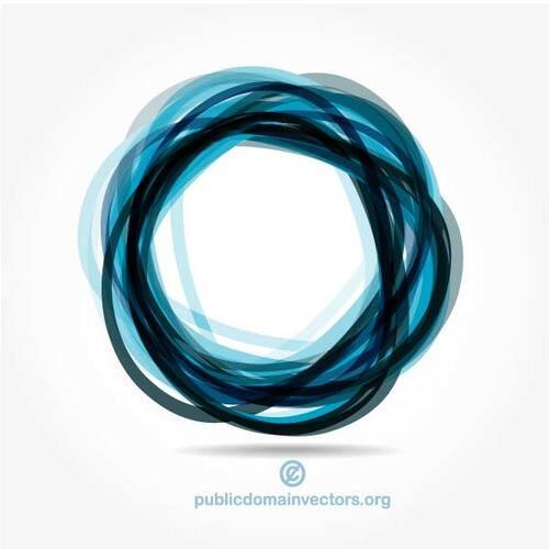 Círculos azules en formato vectorial