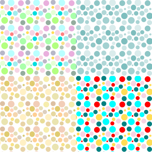 Quatre schémas de cercle