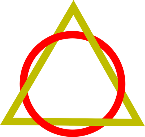 Circle and triangle