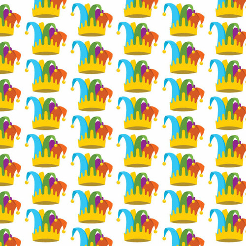 Seamless pattern with circus hats