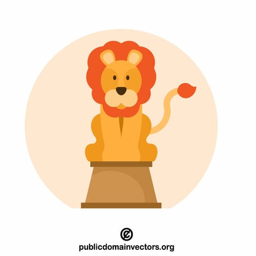 Circus lion