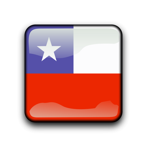 Chile vector flag button