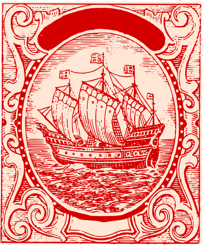 בתמונה וקטורית של ספינה קלאסי