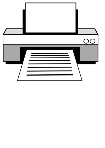 Laserová tiskárna vektorový obrázek