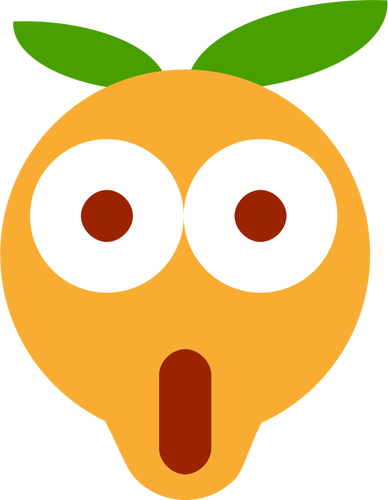 Förvånad över orange