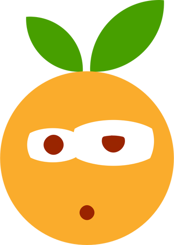 رمز تعبيري برتقالي
