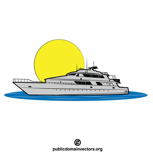 Luxurious yacht - Public domain vectors