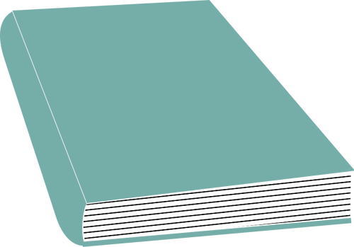 Gráficos del vector azul libro cerrado