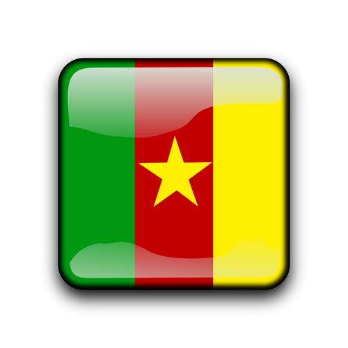 Cameroon flag button