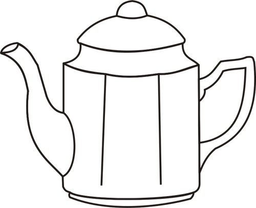 Contour image of a coffee maker