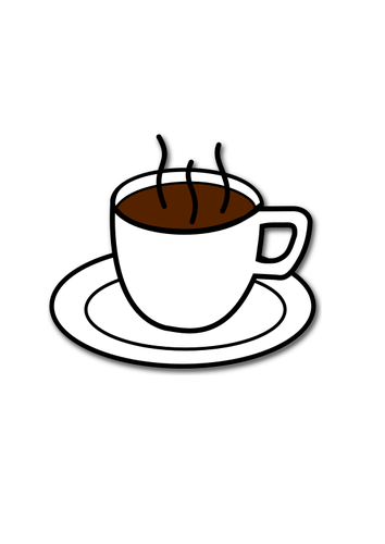 בתמונה וקטורית כוס הקפה