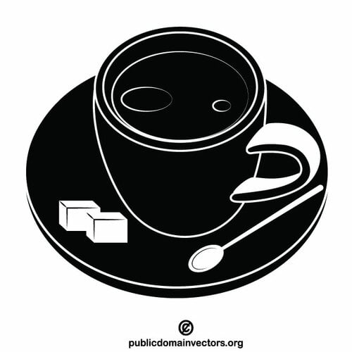 Tasse de silhouette de café