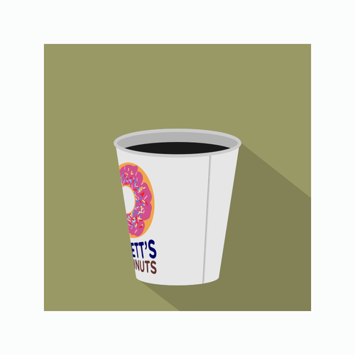 Vector illustraties voor afhaalmaaltijden coffee in cup