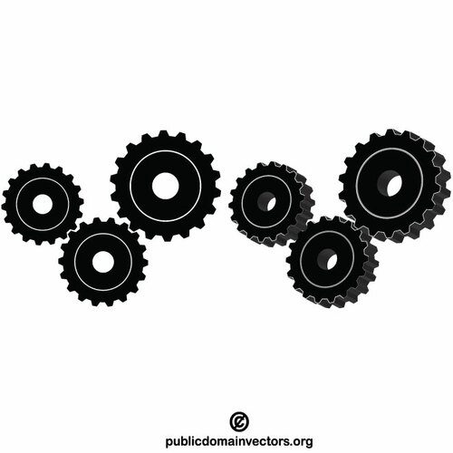 COG Gear sylwetka clip art