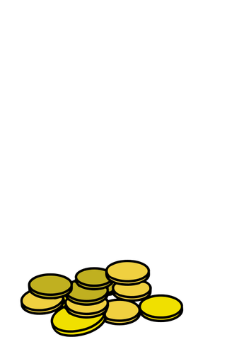 Golden coin vector illustration