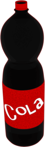 Cola bottle vector illustration