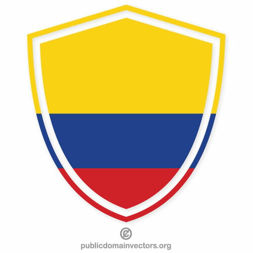 Escudo de bandeira colombiana