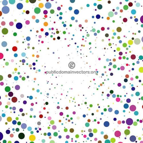 Les cercles colorés minuscules graphiques vectoriels