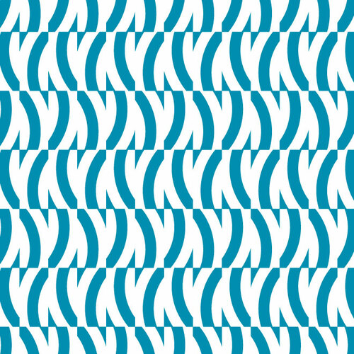 青い波状のストライプパターン