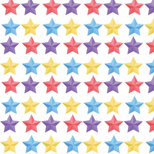 Colorful stars Illustrator pattern
