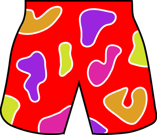 Fargerike stranden shorts vector bildet