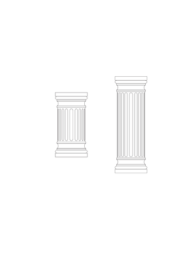 Columnas de mármol vector de la imagen