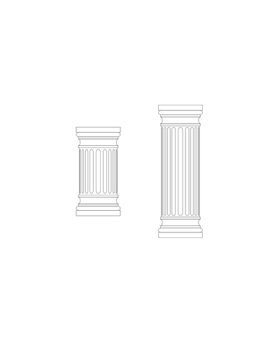 Marble columns vector image