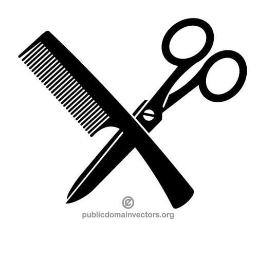 梳子和剪刀
